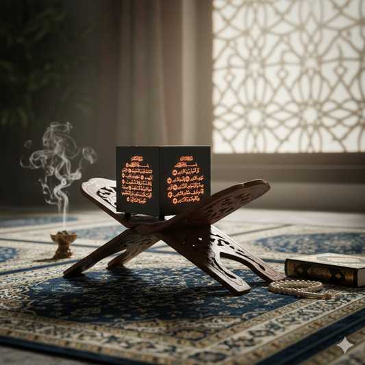 Kur’an Ayetli LED Işık Küpü